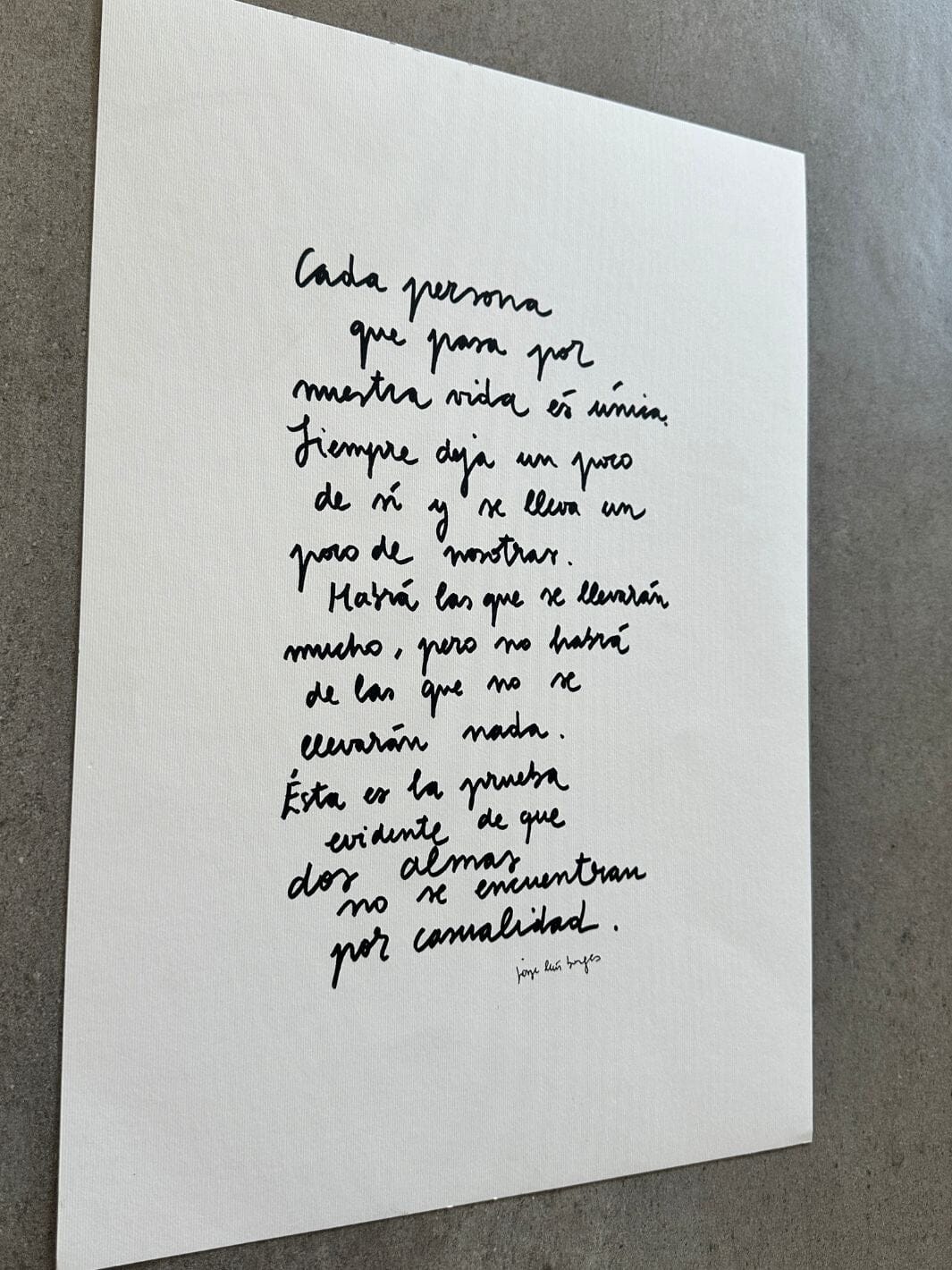 Cada persona que pasa por nuestra vida es única Calite Interiorismo 