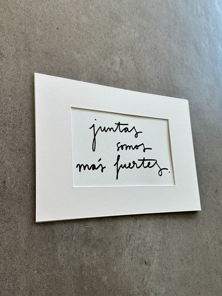 Juntas somos más fuertes. Calite Interiorismo 